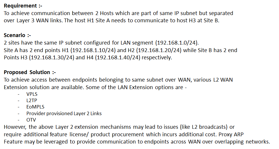 Proxy ARP for Layer 2 Extension 3 proxy-arp-for-layer-2-extension