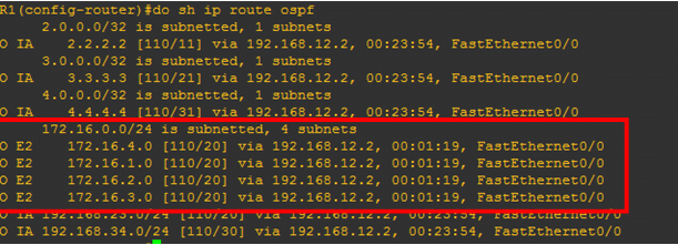 OSPF External Route Filtering not happening 5 OSPF EXTERNAL ROUTE SUMMARIZATION NOT HAPPENING