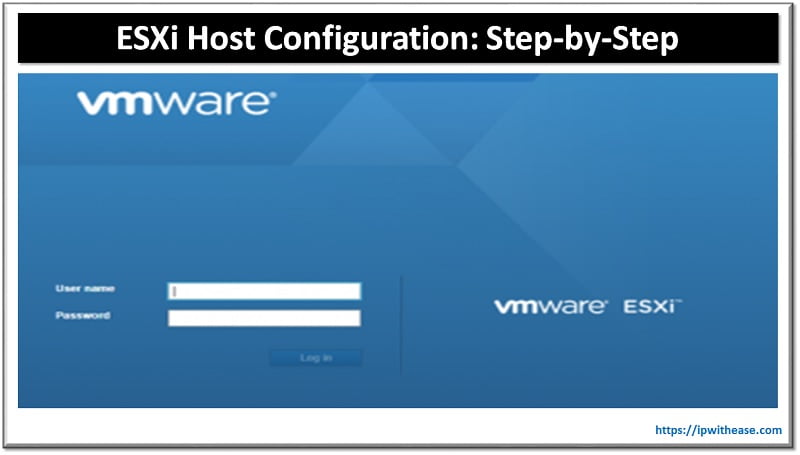 Basic ESXi Host Configuration: Step-by-Step 4 BASIC ESXi Host Configuration