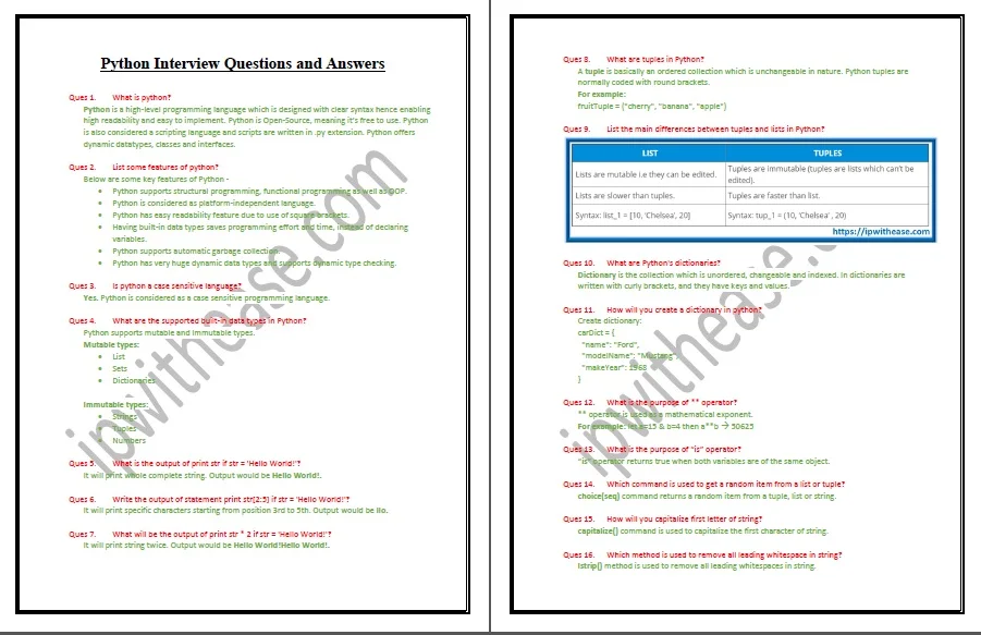 Python Interview Questions & Answers 2 Python Interview Questions & Answers - Image 2
