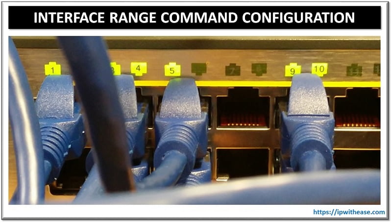 interface range command configuration