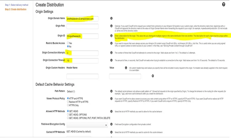 AWS Cloud-Front Setup with S3 bucket as Origin 5 AWS Cloud Front Setup with S3 bucket as Origin4