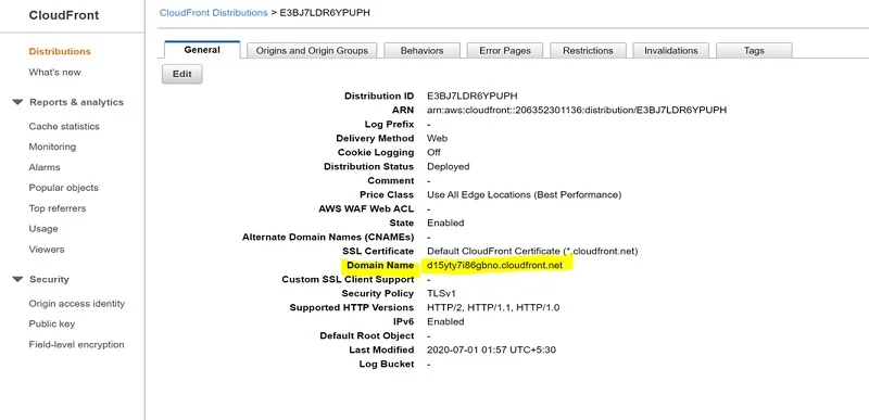 AWS Cloud-Front Setup with S3 bucket as Origin 9 AWS Cloud Front Setup with S3 bucket as Origin8