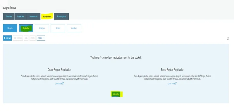 AWS Cross Region Replication : Step by Step Setup 4 AWS Cross Region Replication3