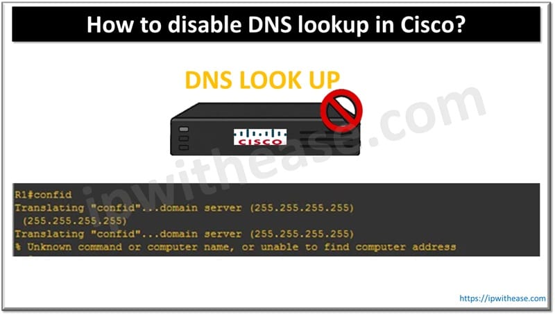How to disable DNS lookup in Cisco
