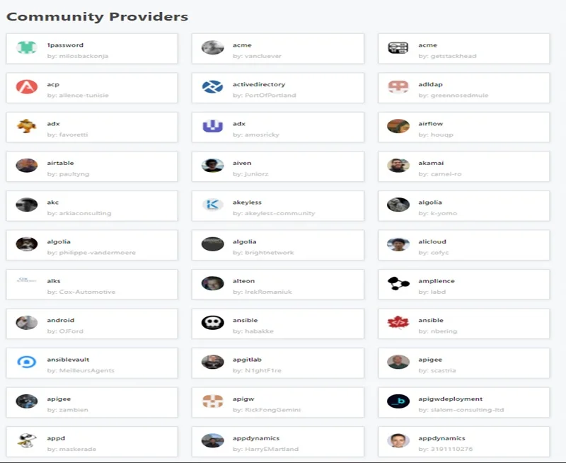 Terraform Providers Overview 3 terraform providers 3