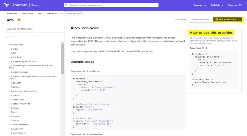 Terraform Providers Overview 6 terraform providers 6