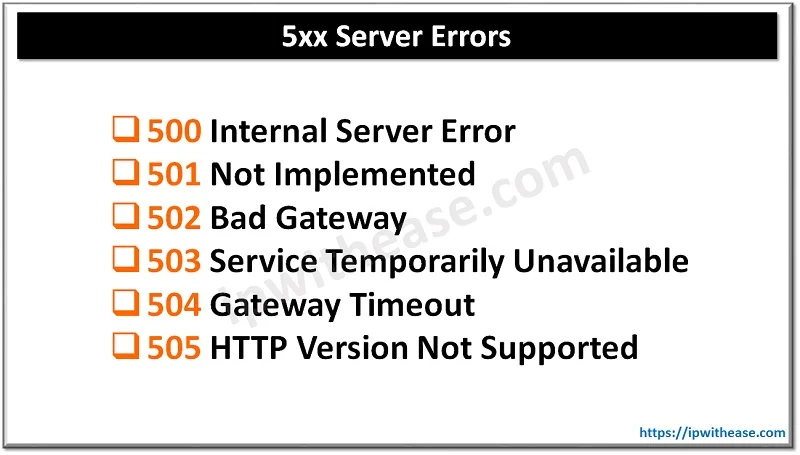 5XX Server Errors and The Troubleshoots 4 5xx server errors