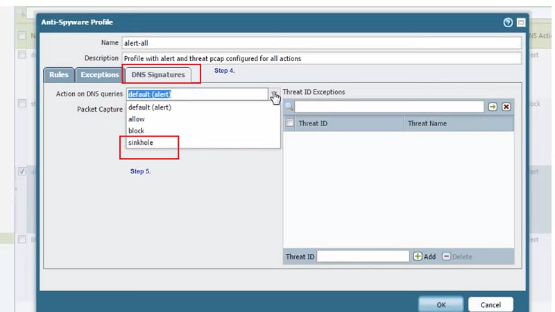 How to configure DNS Sinkhole: Palo Alto Networks 2 PALO ALTO DNS SINKHOLE 2