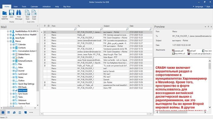 Stellar Converter for EDB- Best Alternative to Export Exchange mailbox to PST Format 3 stellar 2