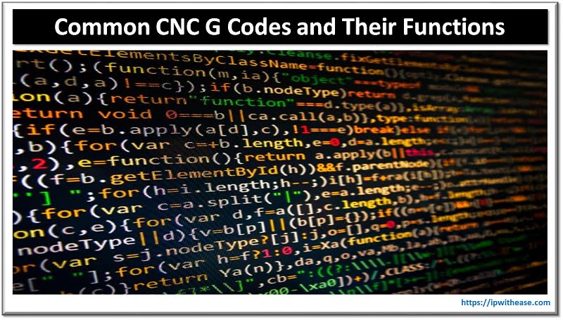 Common CNC G Codes and Their Functions 3 cnc g codeS