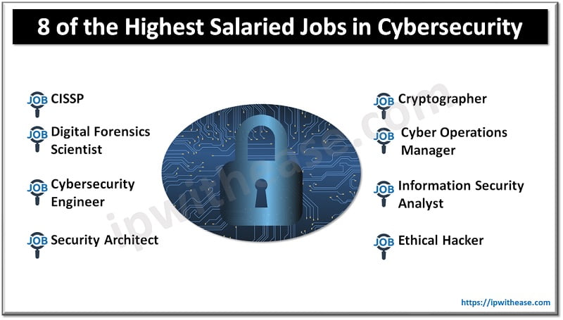8 of the Highest Salaried Jobs in Cybersecurity 4 Highest Salaried Jobs in Cybersecurity