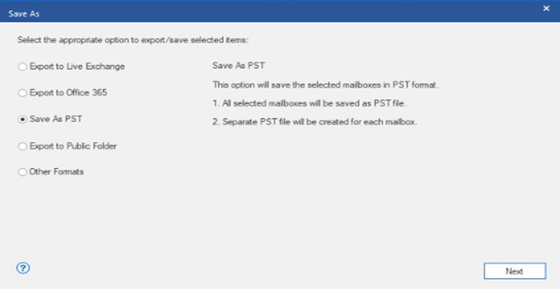 How to Export Exchange Archive Mailboxes to PST? 21 How to Export Exchange Archive Mailboxes to PST 20