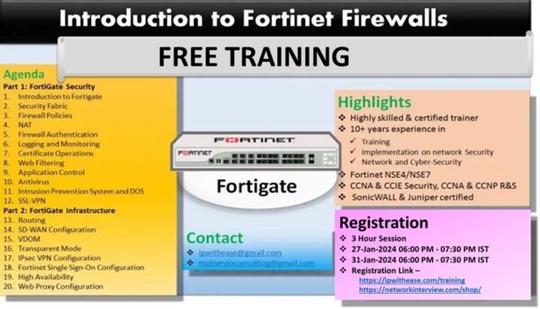 Free Training – Introduction to Fortinet Firewalls