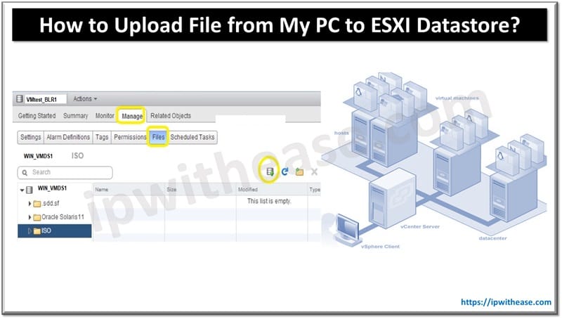 How to Upload File from My PC to ESXI Datastore