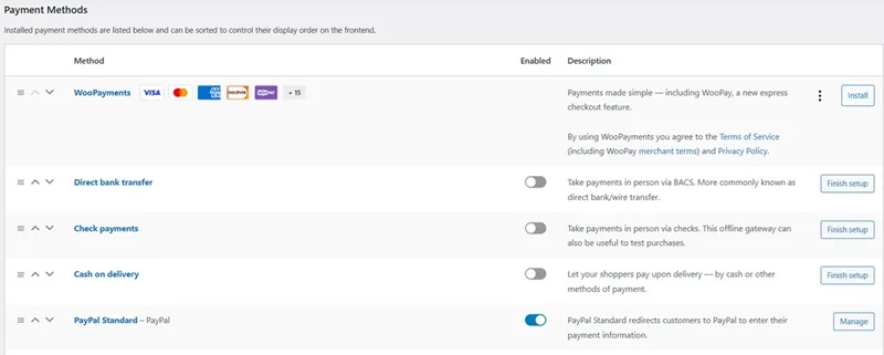 Configuration Steps for WooCommerce Plugin in WordPress 4
