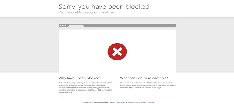 Blocked by Cloudflare Protection