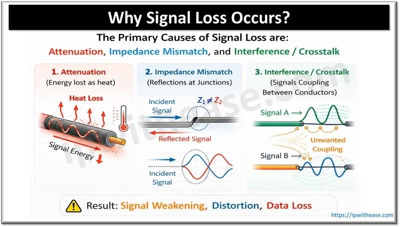 Primary causes of Signal Loss