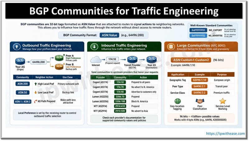 BGP Communities for Traffic Engineering