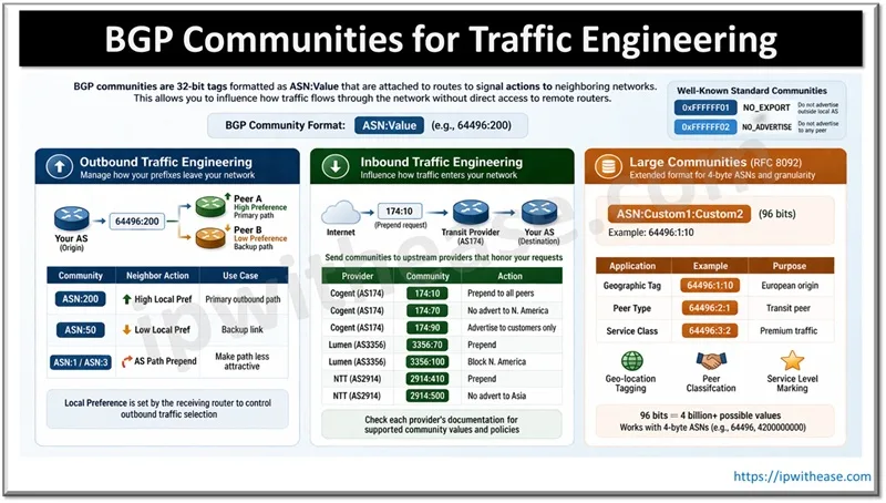 BGP Communities for Traffic Engineering