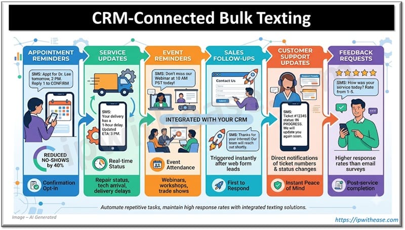 Bulk Text Messaging Works Better When it Connects to Your CRM