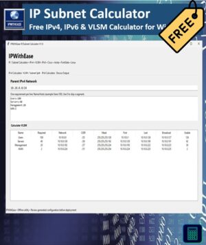 IPWITHEASE IP SUBNET CALCULATOR