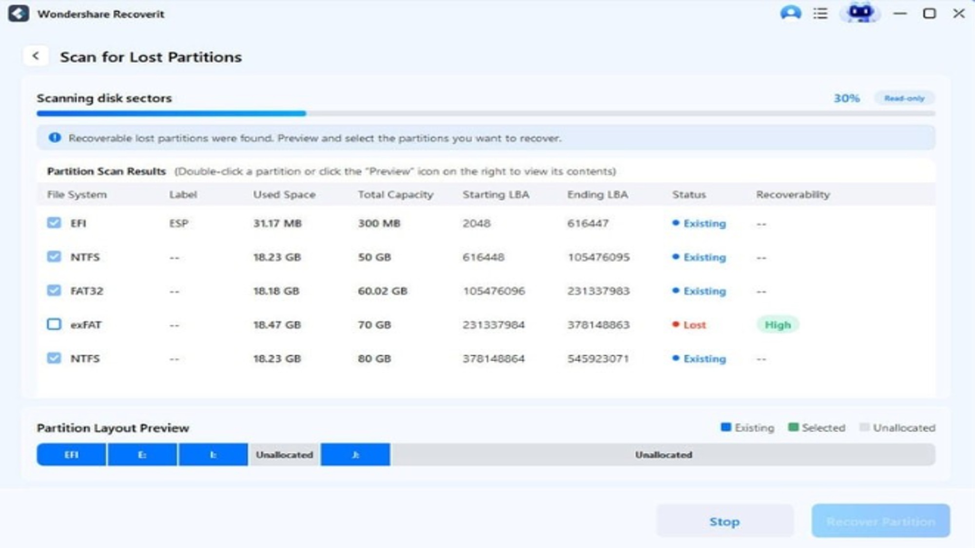 Recover a Lost Partition -Step 2