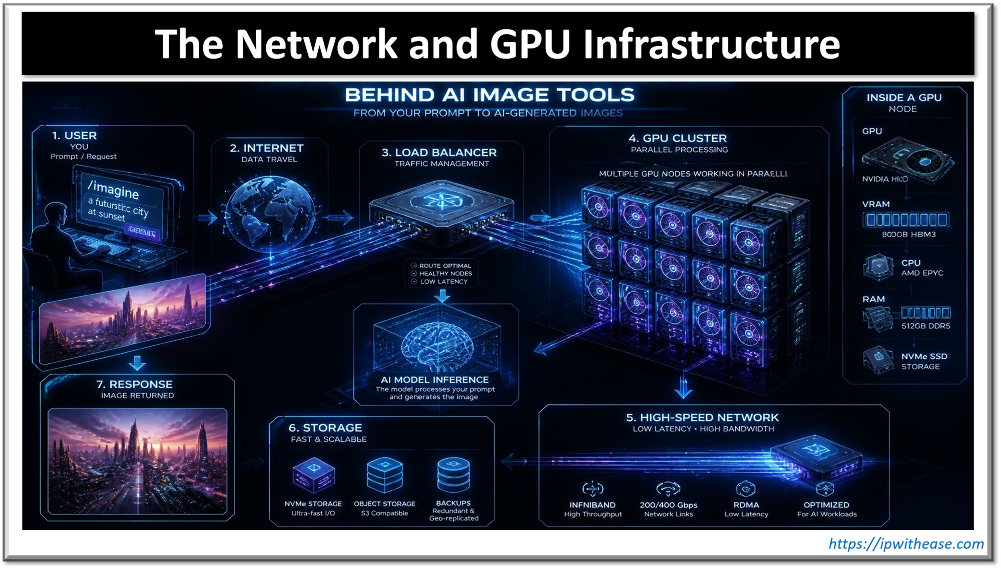 The Network and GPU Infrastructure Behind AI Image Tools